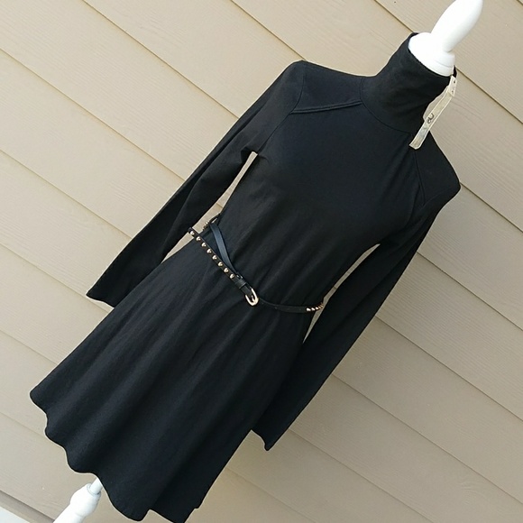 Ya Los Angeles Dresses & Skirts - NEW YA BLACK KNIT TURTLENECK DRESS